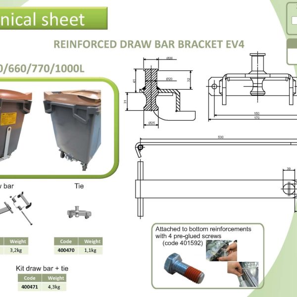 Sulo EV4 Bin Towing system 400471